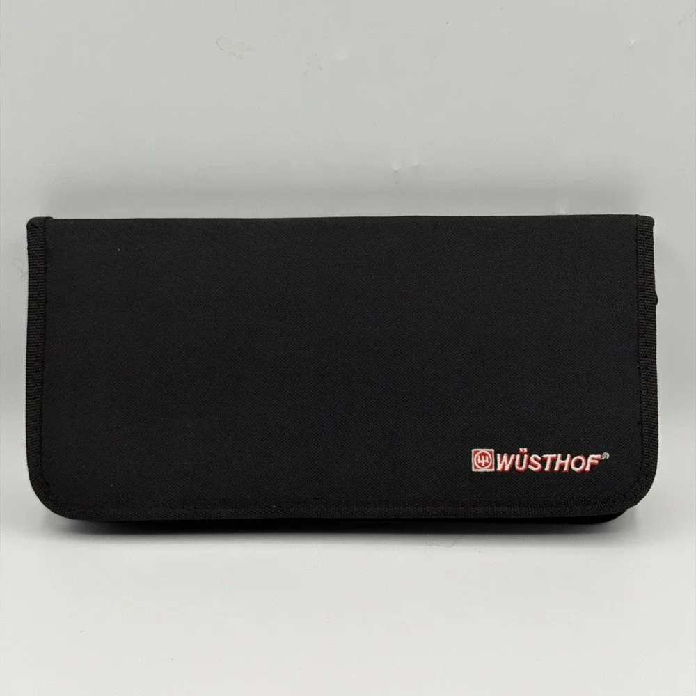 Wusthof Black Knife Storage Traveler Case Cordura Canvas Zippered 12.5x6